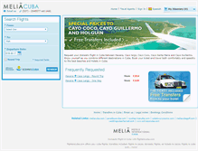 Tablet Screenshot of flightsincuba.com